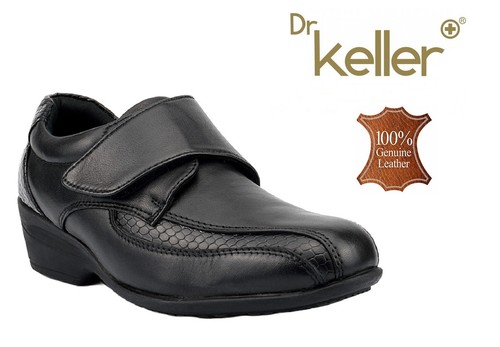 Keller ladies black leather - dr,