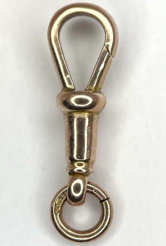 Antique 9ct rose gold albert - antique,