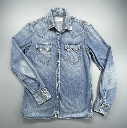 Levis denim western shirt - western,