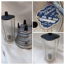 1930 Waring Blender Model SS Art Deco Chrome Beehive blender Jar Lid NYC Working