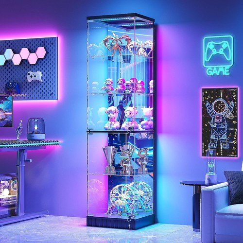 Tier corner glass display - glass,