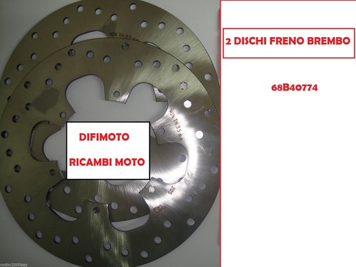 Pair front brake discs - brake,