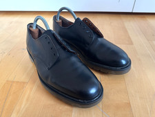 Tredair Men's Black Leather Shoes Size UK 8