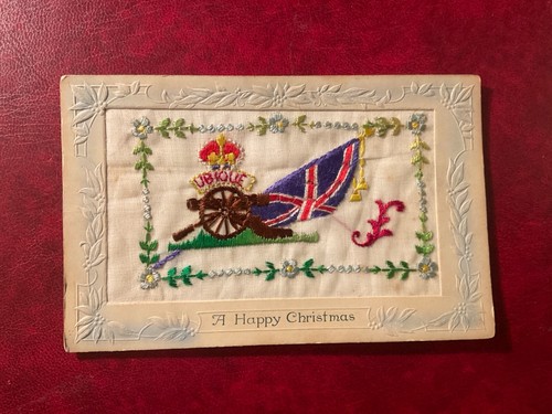 Ww1 silk postcard ubique - ww1, 'ubique'