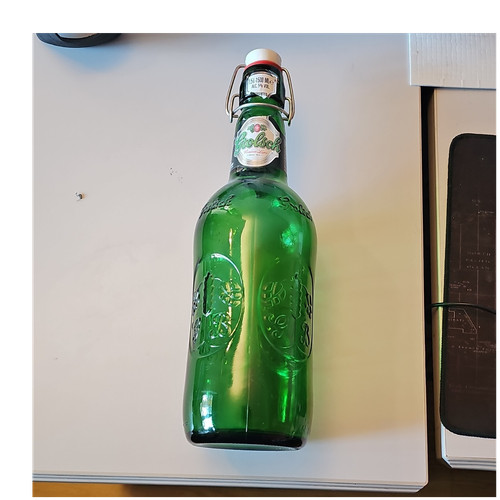 Grolsch green glass beer - glass,