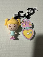 Monogram Mattel 80th Anniversary Polly Pocket Figural Bag Clip Lot Of 2 