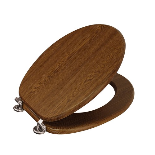 Wooden mdf toilet seat - wooden,