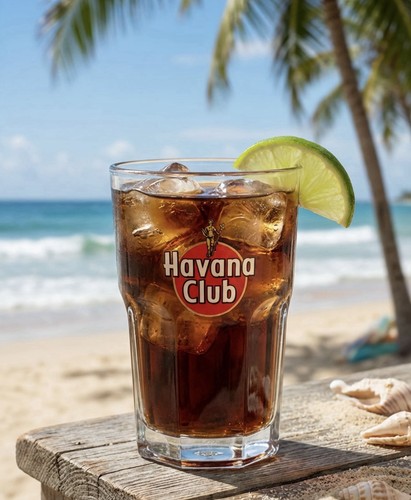 Havana club rum cocktail glass - rum,