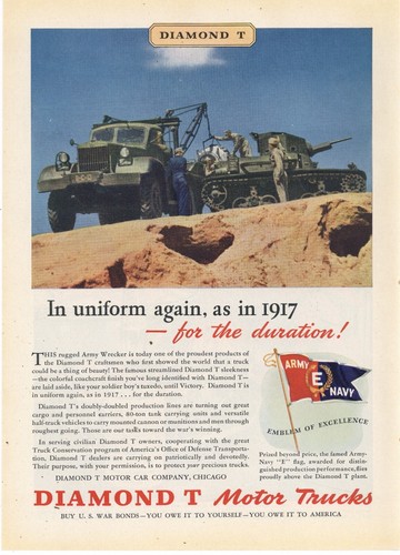 1942 diamond trucks army - t,