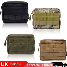 Molle Waterproof Tactical Utility Tool Admin Belt Pouch Army Airsoft Webbing -UK