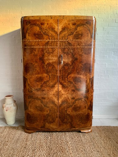 Art deco double wardrobe - wardrobe, –
