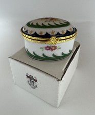 Porcelain Floral Trinket Box