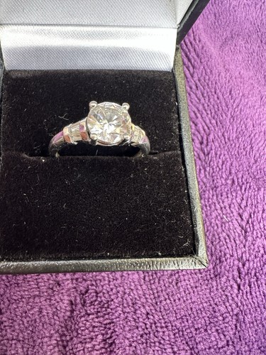 Solid 950 platinum diamonique - solid,