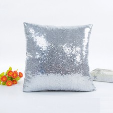 Bling Sequins Cushion Cover Throw Pillowcase Cover 16In 40cm Cushion Cover UK