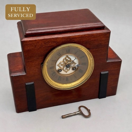Antique french mantel clock - mantel, ad