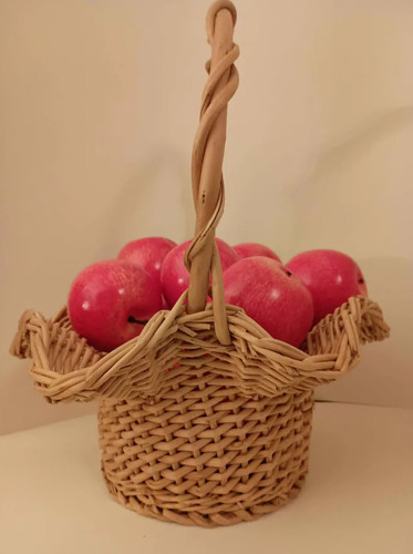 Wicker decorative basket - wicker,
