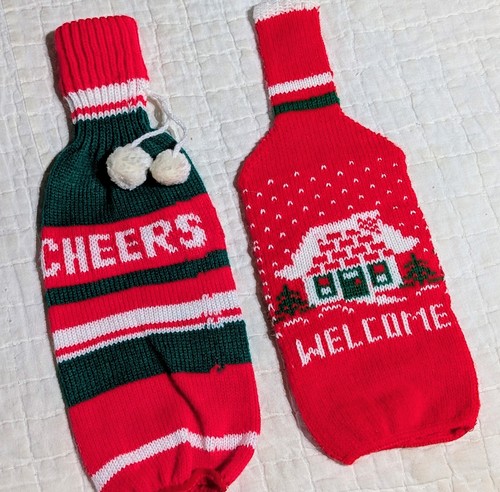 Christmas sweater wine - christmas,