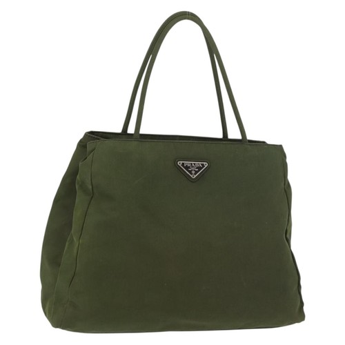 Prada hand bag nylon khaki - hand,