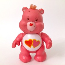  Vintage 80s ? Care Bears Poseable Love A Lot Bear Figure PVC Lovealot