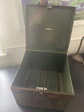 WOW Vintage ASCO Art Steel Co. Large Metal File Storage Locker Box No Key