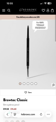 Brow tec pencil - hd, raven