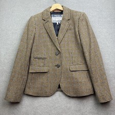 JOULES Tweed Jacket UK 8 Brown