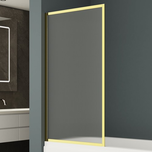 800x1400mm glass bath screen - glass,