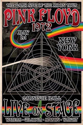 Vintage 1972 pink floyd dark - vintage,