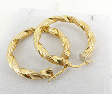 9ct Gold Creole Earrings Hoops