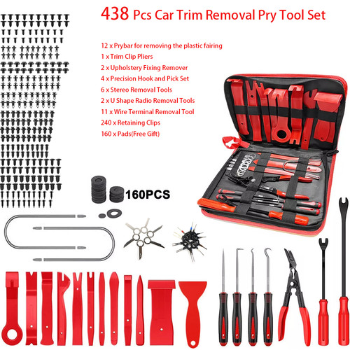 438pcs car trim removal - car,