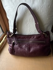Coccinelle Small Plum Soft  Leather Handbag