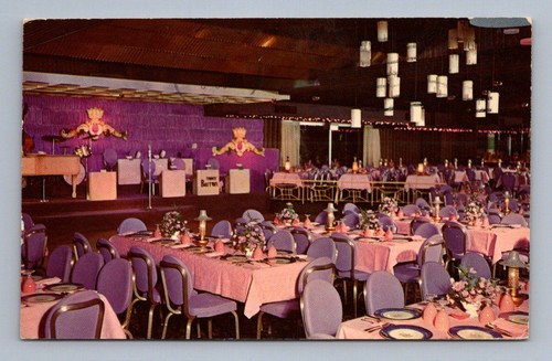 Purple themed restaurant