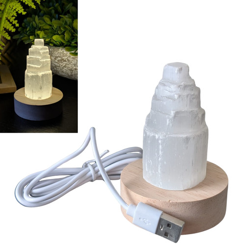 Selenite tower usb mini lamp - usb,