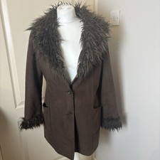 Vintage Size 10 Y2K Afghan Coat Penny Lane Grunge Jacket Hippy Festival 00s 90s