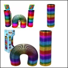 Kids Large Rainbow Magic Slinky Spring Toy Giant Stretching Down Stains Toys