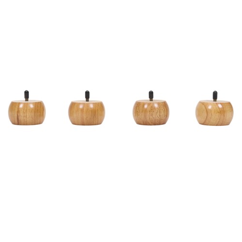 4pc wooden bun feet - bun, furniture