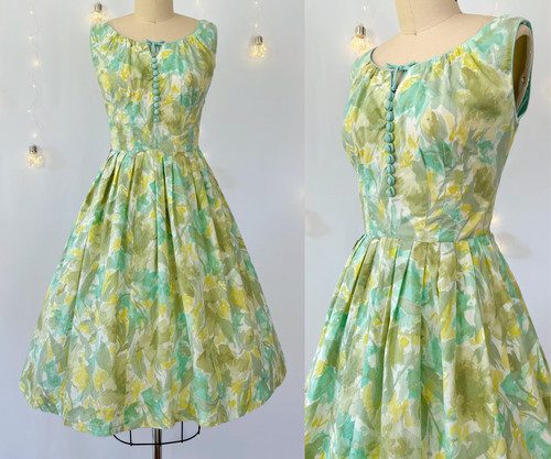 Vtg 1950s 50s aqua - vtg,