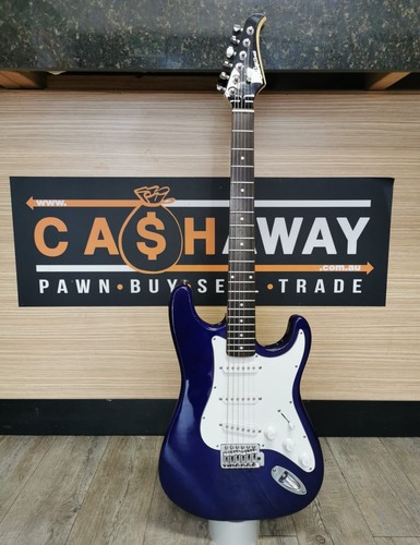 Silvertone strat style blue - strat,
