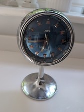 Fully Working Pedestal Alarm Clock by Coral Vintage Retro Made In Japan 70’s 