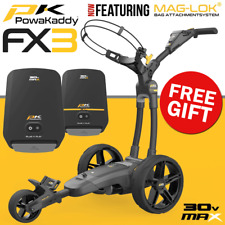POWAKADDY 2025 FX3 STANDARD LITHIUM ELECTRIC GOLF TROLLEY +FREE TRAVEL COVER