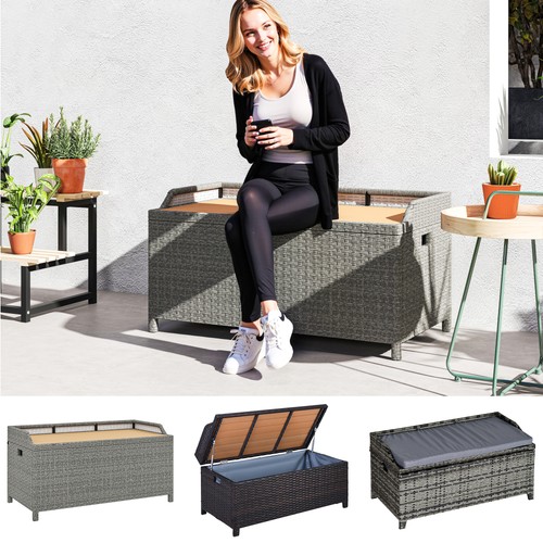 Garden rattan storage - garden, box