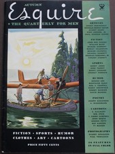 Rare Antique Old Book Esquire