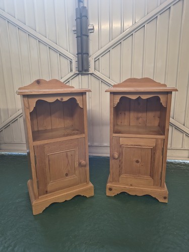 Pair vintage rustic pine - pair, rustic,