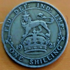 George V One Shilling 1911 to