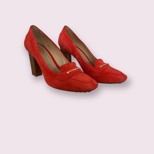Tod suede block heel - heel, shoes