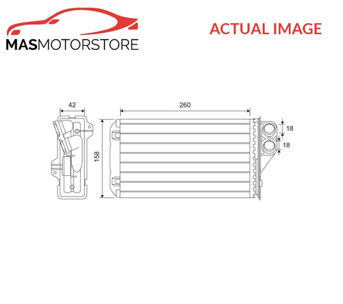 Heater radiator exchanger lhd - exchanger,