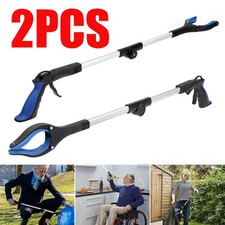 2X Litter Picker Grabber Rubbish Pick Stick Heavy Duty Pick Up Tool Long Reach