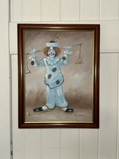 Small Oil Painting Clown