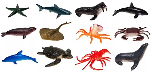 Toy sea animals assorted - sea,
