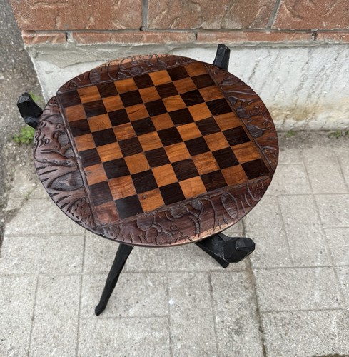 African wood carved reversible - african,